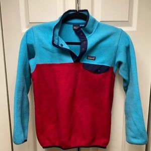 Kids Patagonia snap tee fleece